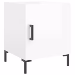 VidaXL 827569, Blanc, Fer, Bois, 400 mm, 400 mm, 500 mm, 2 pièce(s)
