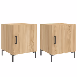 VidaXL 827571, Chêne, Fer, Bois, 400 mm, 400 mm, 500 mm, 2 pièce(s)