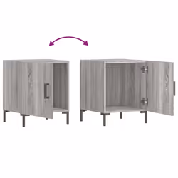 VidaXL 827577 Table de nuit et table de chevet Chêne - Vue supplémentaire 7