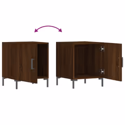 VidaXL 827579 Table de nuit et table de chevet Chêne - Vue supplémentaire 7