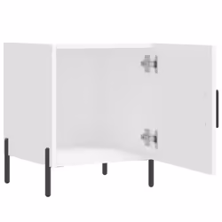 VidaXL 827580 Table de nuit et table de chevet Blanc - Vue supplémentaire 5