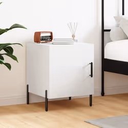 VidaXL 827581, Blanc, Fer, Bois, 400 mm, 400 mm, 500 mm, 2 pièce(s)