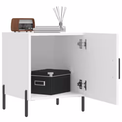 VidaXL 827581 Table de nuit et table de chevet Blanc