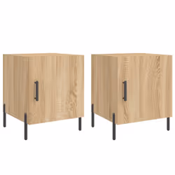 VidaXL 827587, Chêne, Fer, Bois, 400 mm, 400 mm, 500 mm, 2 pièce(s)