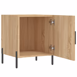 VidaXL 827587 Table de nuit et table de chevet Chêne - Vue supplémentaire 8