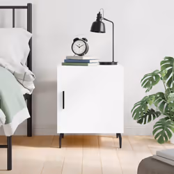 VidaXL 827596 Table de nuit et table de chevet Blanc