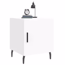 VidaXL 827597 Table de nuit et table de chevet Blanc - Vue supplémentaire 4