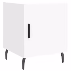 VidaXL 827597 Table de nuit et table de chevet Blanc - Vue supplémentaire 5
