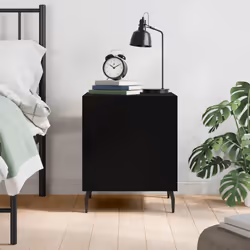 VidaXL 827598 Table de nuit et table de chevet Noir