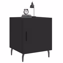 VidaXL 827598 Table de nuit et table de chevet Noir - Vue supplémentaire 4
