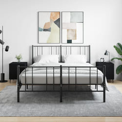 VidaXL 827599 Table de nuit et table de chevet Noir