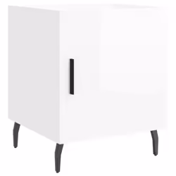 VidaXL 827601, Blanc, Aluminium, Fer, Bois, 400 mm, 400 mm, 500 mm, 2 pièce(s)