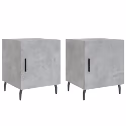 VidaXL 827605, Couleur du béton, Aluminium, Fer, Bois, 400 mm, 400 mm, 500 mm, 2 pièce(s)
