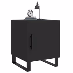 VidaXL 827615 Table de nuit et table de chevet Noir - Vue supplémentaire 4
