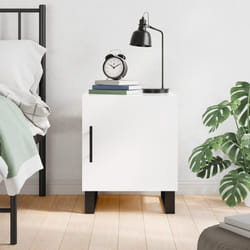 VidaXL 827616 Table de nuit et table de chevet Blanc
