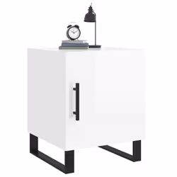 VidaXL 827616 Table de nuit et table de chevet Blanc