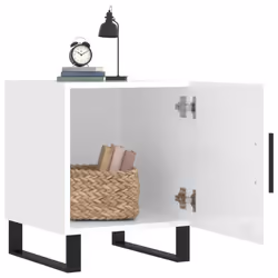 VidaXL 827617 Table de nuit et table de chevet Blanc