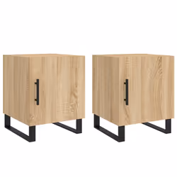 VidaXL 827619, Chêne, Fer, Bois, 400 mm, 400 mm, 500 mm, 2 pièce(s)