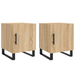 VidaXL 827619 Table de nuit et table de chevet Chêne