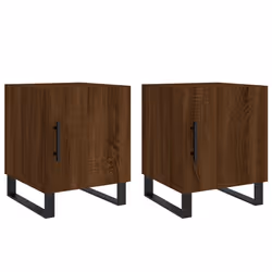VidaXL 827627, Chêne, Fer, Bois, 400 mm, 400 mm, 500 mm, 2 pièce(s)