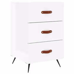 VidaXL 827630, Blanc, Fer, Polyuréthane (PU), Bois, 400 mm, 400 mm, 660 mm, 1 pièce(s)
