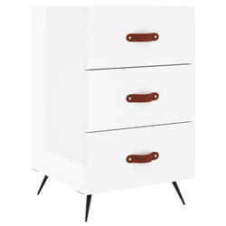 VidaXL 827630 Table de nuit et table de chevet Blanc