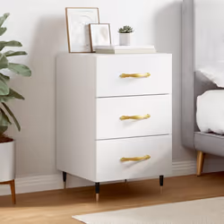 Introduisez un air de charme moderne dans votre intérieur avec cette table de chevet ! Matériau durable : le bois d'ingénieri ...