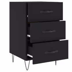 VidaXL 827653 Table de nuit et table de chevet Noir - Vue supplémentaire 7