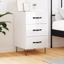 VidaXL 827654 Table de nuit et table de chevet Blanc