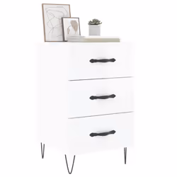 VidaXL 827654 Table de nuit et table de chevet Blanc