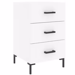 VidaXL 827660, Blanc, Fer, Bois, 400 mm, 400 mm, 660 mm, 1 pièce(s)