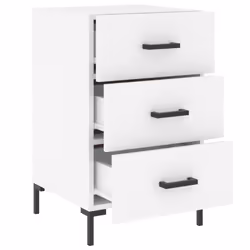 VidaXL 827660 Table de nuit et table de chevet Blanc - Vue supplémentaire 7