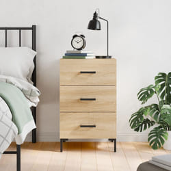 vidaXL Table de chevet chêne sonoma 40x40x66 cm bois d'ingénierie