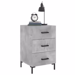 VidaXL 827664 Table de nuit et table de chevet Couleur du béton - Vue supplémentaire 3
