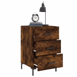 VidaXL 827665 Table de nuit et table de chevet Chêne - Vue supplémentaire 4