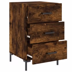 VidaXL 827665 Table de nuit et table de chevet Chêne - Vue supplémentaire 7