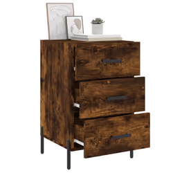 VidaXL 827673 Table de nuit et table de chevet Chêne - Vue supplémentaire 4