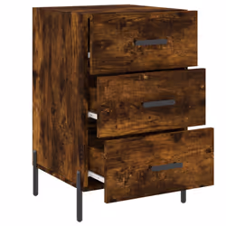 VidaXL 827673 Table de nuit et table de chevet Chêne - Vue supplémentaire 7