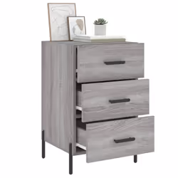 VidaXL 827674 Table de nuit et table de chevet Chêne - Vue supplémentaire 4