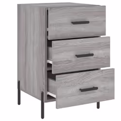 VidaXL 827674 Table de nuit et table de chevet Chêne - Vue supplémentaire 7