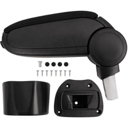 vidaXL Accoudoir de voiture noir 14,5x31,5x(30-48) cm ABS