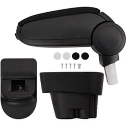 vidaXL Accoudoir de voiture noir 12x36x(33,5-48) cm ABS