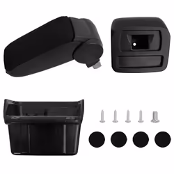 vidaXL Accoudoir de voiture noir 15x31x(28-44) cm ABS