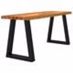 vidaXL Banc avec bord vivant 110 cm bois d'acacia massif
