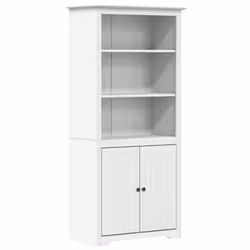 VidaXL 355056, Blanc, Bois, Bois, Métal, Bois de pin, Bois, 820 mm, 400 mm