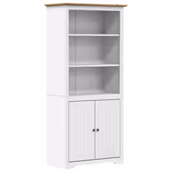 VidaXL 355057, Marron, Blanc, Bois, Bois, Métal, Bois de pin, Bois, 820 mm, 400 mm