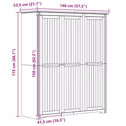 VidaXL 355064 placard et armoire de chambre à coucher - Vue supplémentaire 8