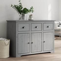 vidaXL Buffet BODO gris 115x43x795 cm bois massif de pin 355067