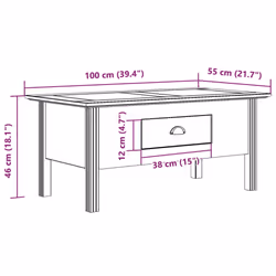 VidaXL 355068 Table à café, latérale et de salon - Vue supplémentaire 6