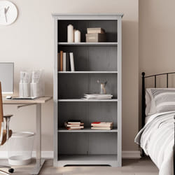 Vidaxl - Bibliothèque bodo gris 80x38x180 cm bois pin massif 5 niveaux